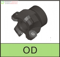 進口KSHR12角機夾式快進給銑刀盤裝肯納HNPJ0905AN刀片